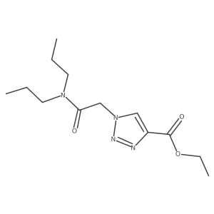 ethyl 1-[(dipropylcarbamoyl)methyl]-1H-1,2,3-triazole-4-carboxylate Structure