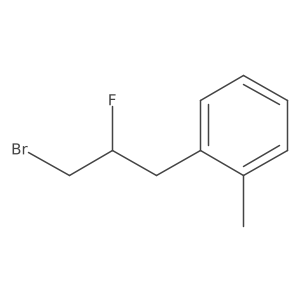 1-(3-Bromo-2-fluoropropyl)-2-methylbenzene Structure