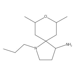 (7R,9S)-7,9-dimethyl-1-propyl-8-oxa-1-azaspiro[4.5]decan-4-amine结构式