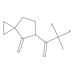 5-(2,2-Difluoropropanoyl)spiro[2.4]heptan-4-one结构式