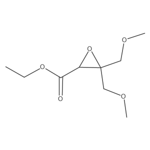 Ethyl 3,3-bis(methoxymethyl)oxirane-2-carboxylate Structure