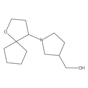 (1-{1-Oxaspiro[4.4]nonan-4-yl}pyrrolidin-3-yl)methanol结构式