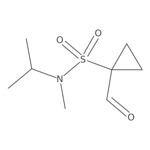 1-formyl-N-methyl-N-(propan-2-yl)cyclopropane-1-sulfonamide结构式