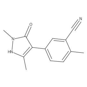 5-(5-hydroxy-1,3-dimethyl-1H-pyrazol-4-yl)-2-methylbenzonitrile Structure