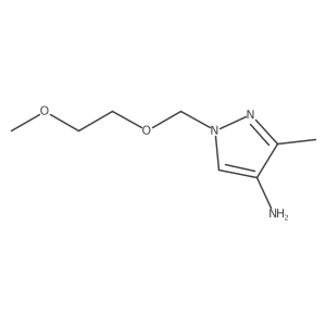1-[(2-methoxyethoxy)methyl]-3-methyl-1H-pyrazol-4-amine结构式