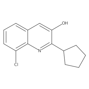 8-Chloro-2-cyclopentylquinolin-3-ol结构式