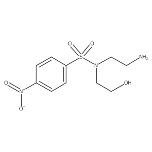 N-(2-aminoethyl)-2-hydroxy-S-(4-nitrophenyl)ethane-1-sulfonamido Structure