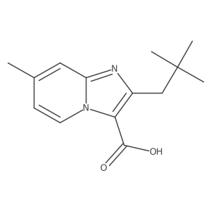 2-(2,2-Dimethylpropyl)-7-methylimidazo[1,2-a]pyridine-3-carboxylic acid Structure