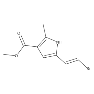 methyl 5-(2-bromoethenyl)-2-methyl-1H-pyrrole-3-carboxylate Structure