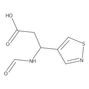 (3R)-3-formamido-3-(1,2-thiazol-4-yl)propanoic acid Structure