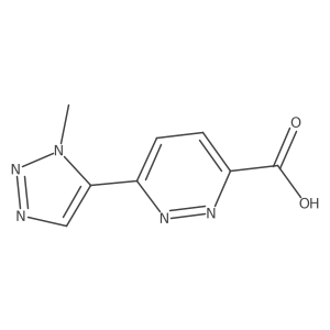6-(1-methyl-1H-1,2,3-triazol-5-yl)pyridazine-3-carboxylic acid结构式