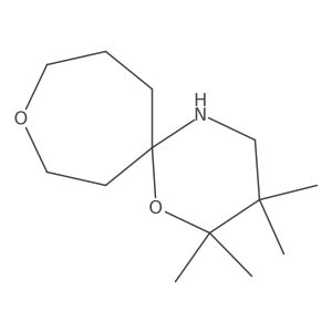 2,2,3,3-Tetramethyl-1,9-dioxa-5-azaspiro[5.6]dodecane Structure