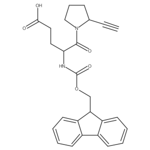 5-(2-ethynylpyrrolidin-1-yl)-4-({[(9H-fluoren-9-yl)methoxy]carbonyl}amino)-5-oxopentanoic acid Structure