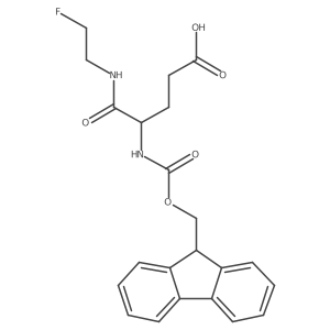 4-({[(9H-fluoren-9-yl)methoxy]carbonyl}amino)-4-[(2-fluoroethyl)carbamoyl]butanoic acid Structure
