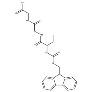 2-{2-[2-({[(9H-fluoren-9-yl)methoxy]carbonyl}amino)butanamido]acetamido}acetic acid Structure
