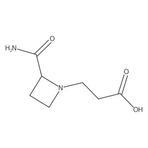 3-(2-Carbamoylazetidin-1-yl)propanoic acid Structure