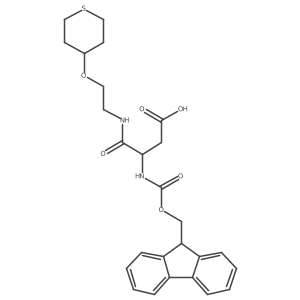 3-({[(9H-fluoren-9-yl)methoxy]carbonyl}amino)-3-{[2-(thian-4-yloxy)ethyl]carbamoyl}propanoic acid结构式