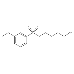 5-[(5-Ethylpyridin-3-yl)sulfonyl]pentan-1-ol Structure
