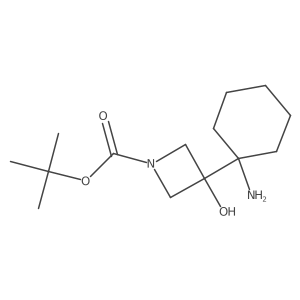 Tert-butyl 3-(1-aminocyclohexyl)-3-hydroxyazetidine-1-carboxylate Structure