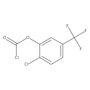 2-Chloro-5-(trifluoromethyl)phenyl chloroformate Structure