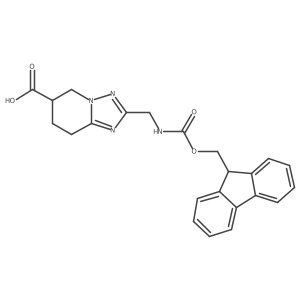 2-({[(9H-fluoren-9-ylmethoxy)carbonyl]amino}methyl)-5H,6H,7H,8H-[1,2,4]triazolo[1,5-a]pyridine-6-carboxylic acid Structure