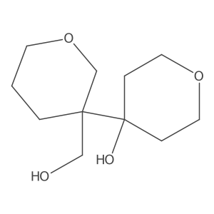 4-[3-(Hydroxymethyl)oxan-3-yl]oxan-4-ol Structure