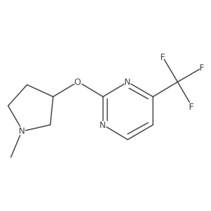 2-[(1-Methylpyrrolidin-3-yl)oxy]-4-(trifluoromethyl)pyrimidine Structure
