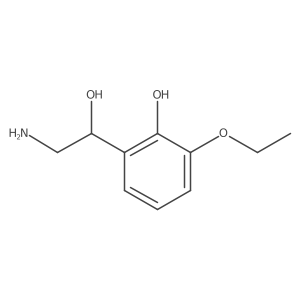 2-[(1R)-2-amino-1-hydroxyethyl]-6-ethoxyphenol Structure