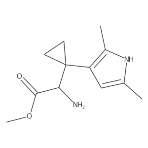methyl 2-amino-2-[1-(2,5-dimethyl-1H-pyrrol-3-yl)cyclopropyl]acetate Structure
