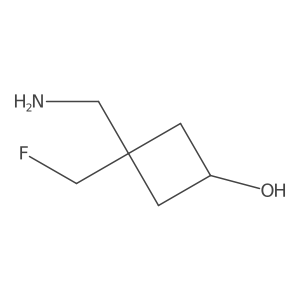 3-(Aminomethyl)-3-(fluoromethyl)cyclobutan-1-ol Structure