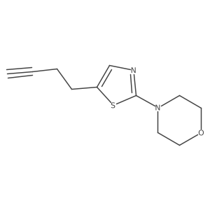 4-[5-(But-3-yn-1-yl)-1,3-thiazol-2-yl]morpholine Structure