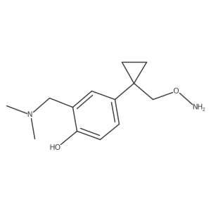 4-{1-[(Aminooxy)methyl]cyclopropyl}-2-[(dimethylamino)methyl]phenol结构式