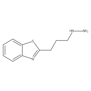 2-(3-Hydrazinylpropyl)-1,3-benzothiazole结构式