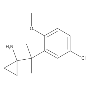 1-[2-(5-Chloro-2-methoxyphenyl)propan-2-yl]cyclopropan-1-amine Structure