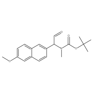 tert-butyl N-[1-(6-methoxynaphthalen-2-yl)-2-oxoethyl]-N-methylcarbamate Structure