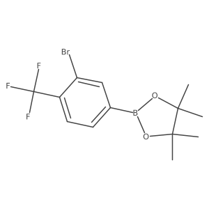 2-[3-Bromo-2,5,6-trideuterio-4-(trifluoromethyl)phenyl]-4,4,5,5-tetramethyl-1,3,2-dioxaborolane结构式