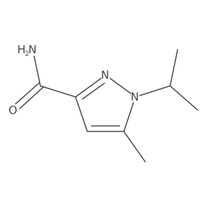 1-Isopropyl-5-methyl-1H-pyrazole-3-carboxamide Structure