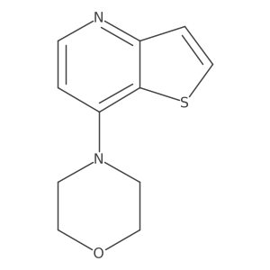 4-{Thieno[3,2-b]pyridin-7-yl}morpholine结构式