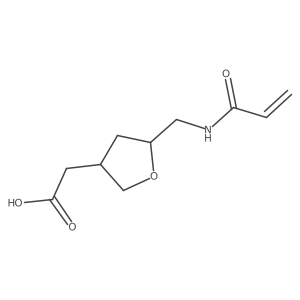 2-(5-(Acrylamidomethyl)tetrahydrofuran-3-yl)acetic acid结构式