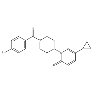 2-[1-(4-Bromobenzoyl)piperidin-4-yl]-6-cyclopropyl-2,3-dihydropyridazin-3-one结构式