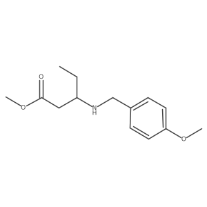 Methyl 3-{[(4-methoxyphenyl)methyl]amino}pentanoate Structure