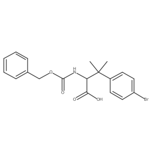 2-{[(Benzyloxy)carbonyl]amino}-3-(4-bromophenyl)-3-methylbutanoic acid Structure