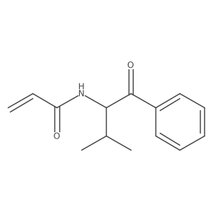N-(3-Methyl-1-oxo-1-phenylbutan-2-yl)prop-2-enamide结构式
