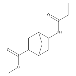 Methyl (1R,2R,4R,5R)-5-(prop-2-enoylamino)bicyclo[2.2.1]heptane-2-carboxylate结构式
