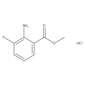 Methyl 2-amino-3-fluorobenzoate hydrochloride结构式
