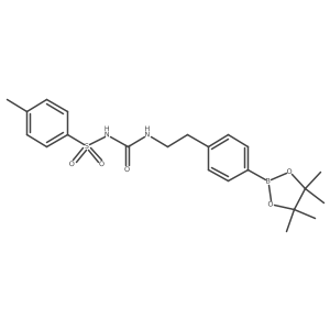 4-Methyl-N-((4-(4,4,5,5-tetramethyl-1,3,2-dioxaborolan-2-yl)phenethyl)carbamoyl)benzenesulfonamide Structure