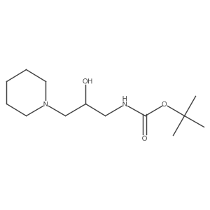 tert-butyl N-[2-hydroxy-3-(piperidin-1-yl)propyl]carbamate Structure