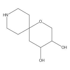 rac-(3R,4S)-1-oxa-9-azaspiro[5.5]undecane-3,4-diol Structure
