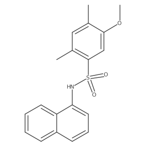 5-methoxy-2,4-dimethyl-N-(naphthalen-1-yl)benzene-1-sulfonamide Structure