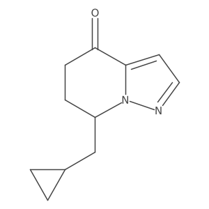 7-(Cyclopropylmethyl)-6,7-dihydropyrazolo[1,5-a]pyridin-4(5H)-one结构式